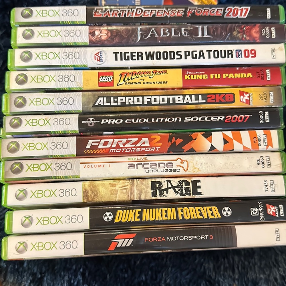 XBOX 360 WHOLE SET GAMES